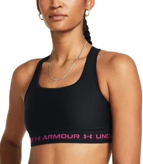 Sujetador Under Armour Crossback Mid Bra-BLK