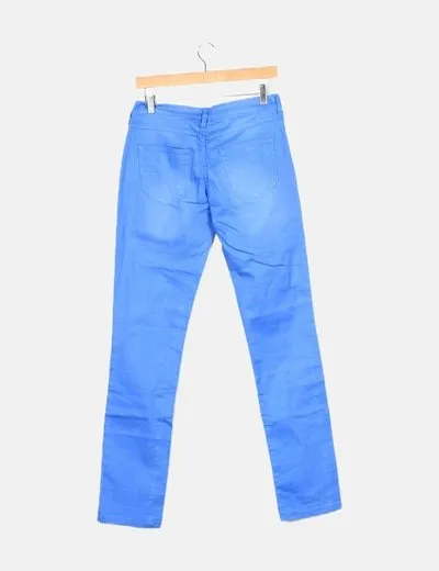 Tissaia Pantalón denim azul recto