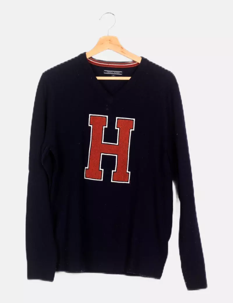 Tommy Hilfiger Jersey azul marino print