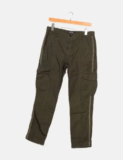 Tommy Hilfiger Pantalón verde cargo