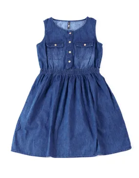 Vestido regular fit azul