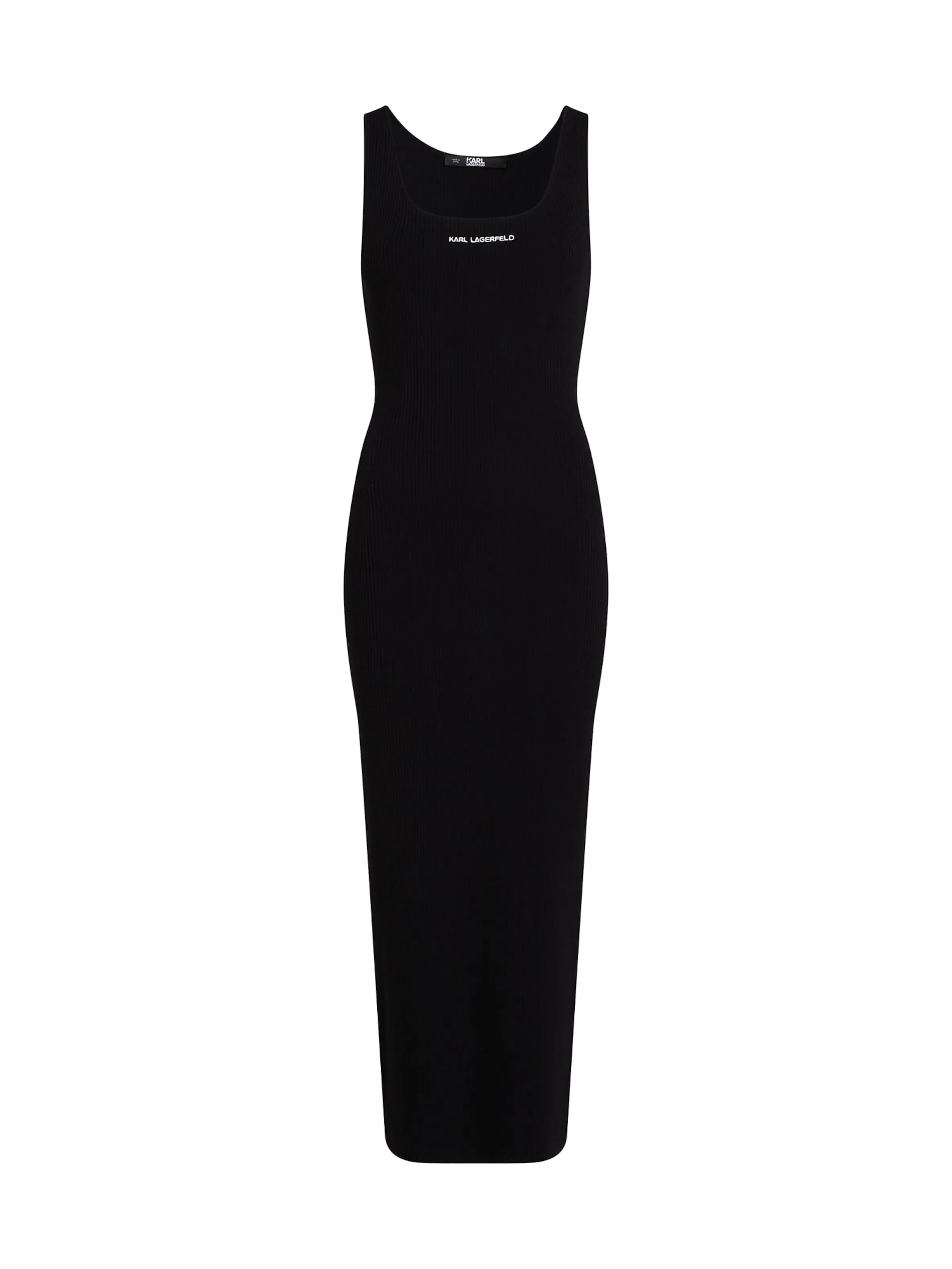 Vestido ' Rib-Knit Sleeveless ' Karl Lagerfeld en Negro