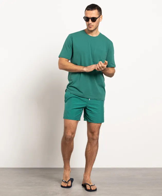 Vilebrequin Green Moorea swim shorts