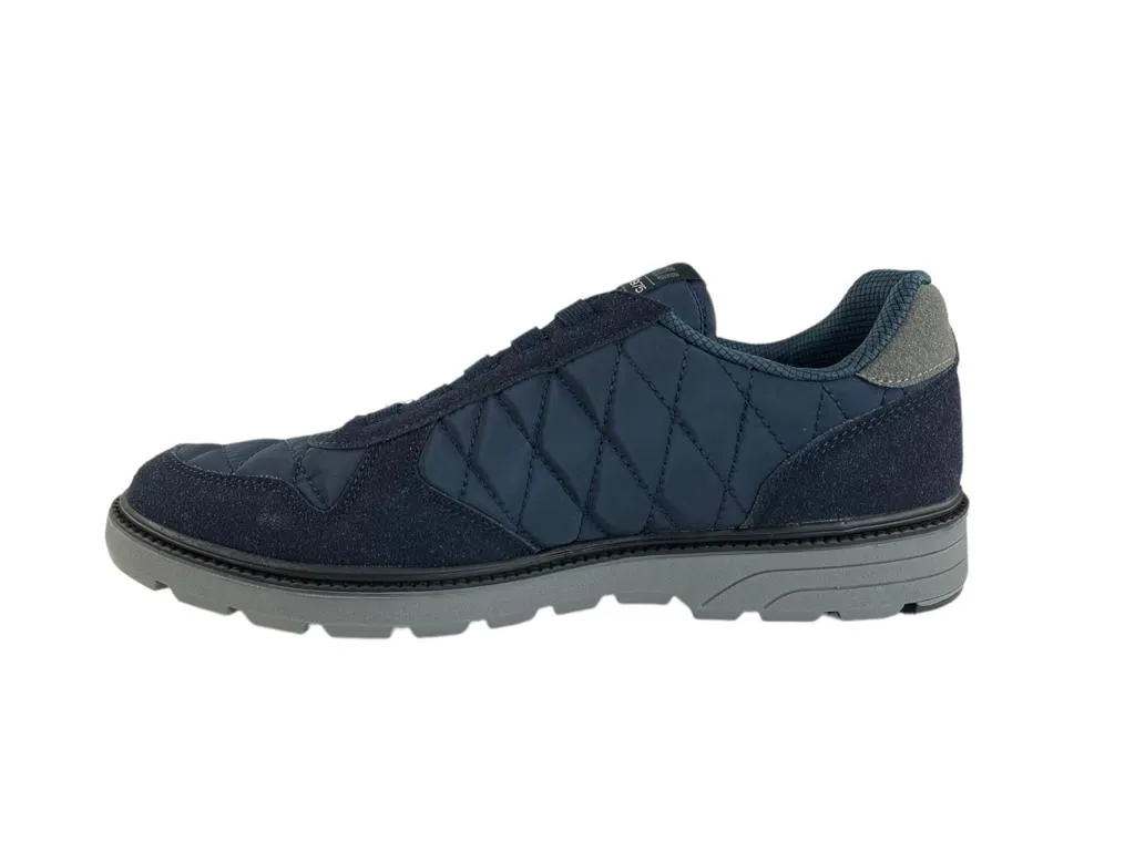 Yumas | Sneakers ligeros de hombre nylon eco-piel comfort latex azul marino sin cordones Malmo