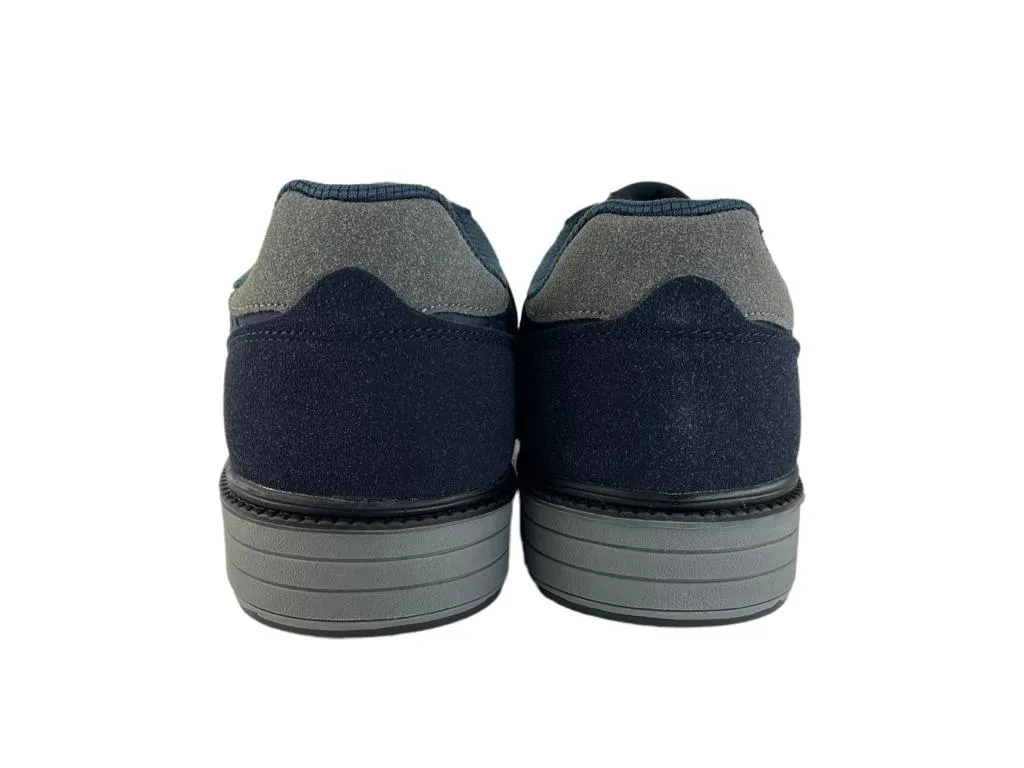 Yumas | Sneakers ligeros de hombre nylon eco-piel comfort latex azul marino sin cordones Malmo