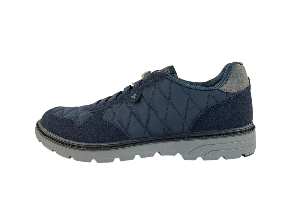 Yumas | Sneakers ligeros de hombre nylon eco-piel comfort latex azul marino sin cordones Malmo