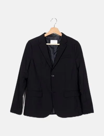 Zara Blazer negra básica