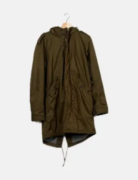 Zara Parka verde caqui